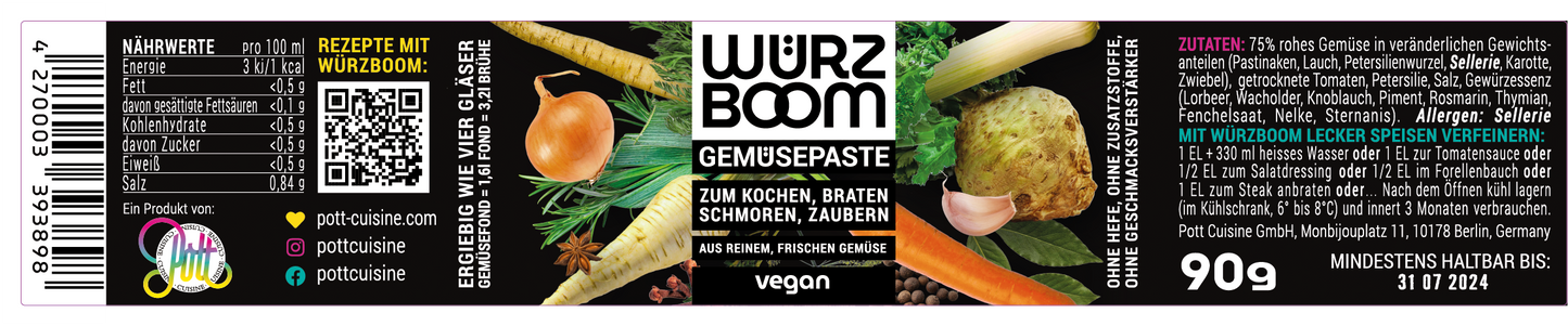 WÜRZBOOM Gemüsepaste (90 g)